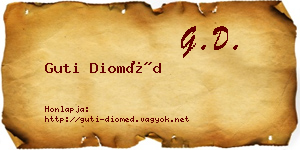 Guti Dioméd névjegykártya